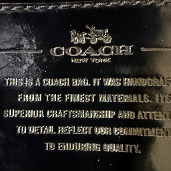 Coach Black & Gray Signature Shoulder Bag Coach Outlet | Coach Handbag - Picture 14 of 14